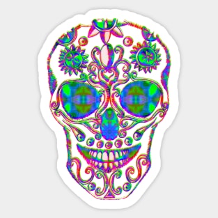 A skull for the Aztec Emperor Montezuma Sticker